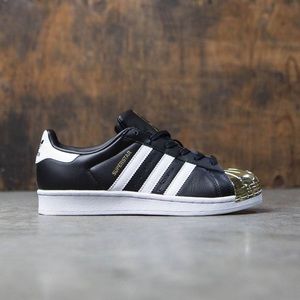 Superstar Adidas Black with Metal Toe Size 6